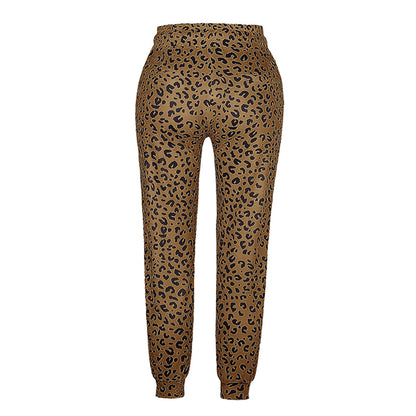 FIONA - Zomerse broek met luipaardprint
