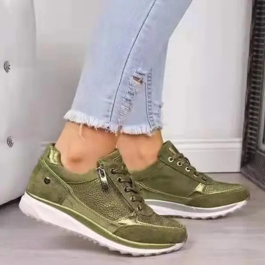 Rodica - Stijlvolle zomerse damessneakers met rits