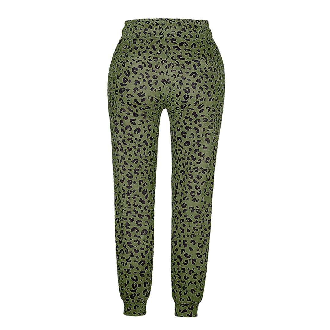 FIONA - Zomerse broek met luipaardprint