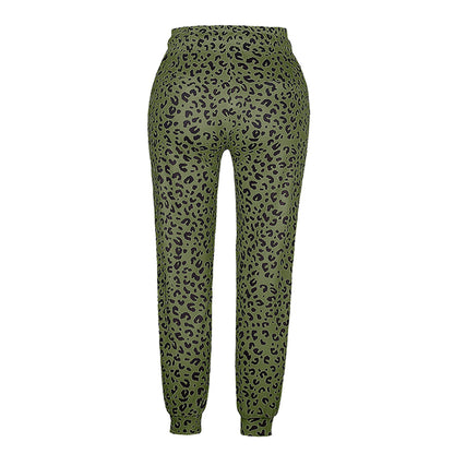 FIONA - Zomerse broek met luipaardprint