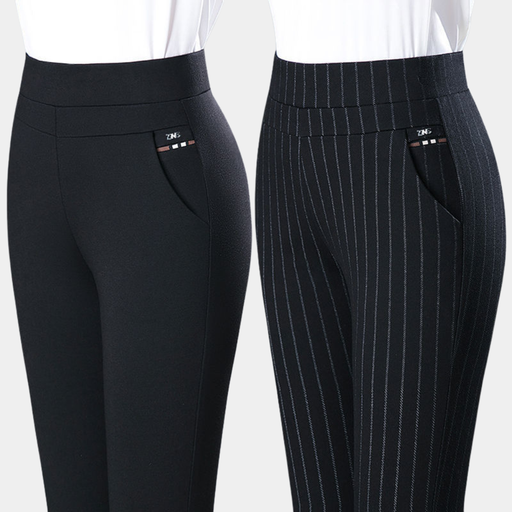 Margot - Stretch broek met hoge taille voor de zomer