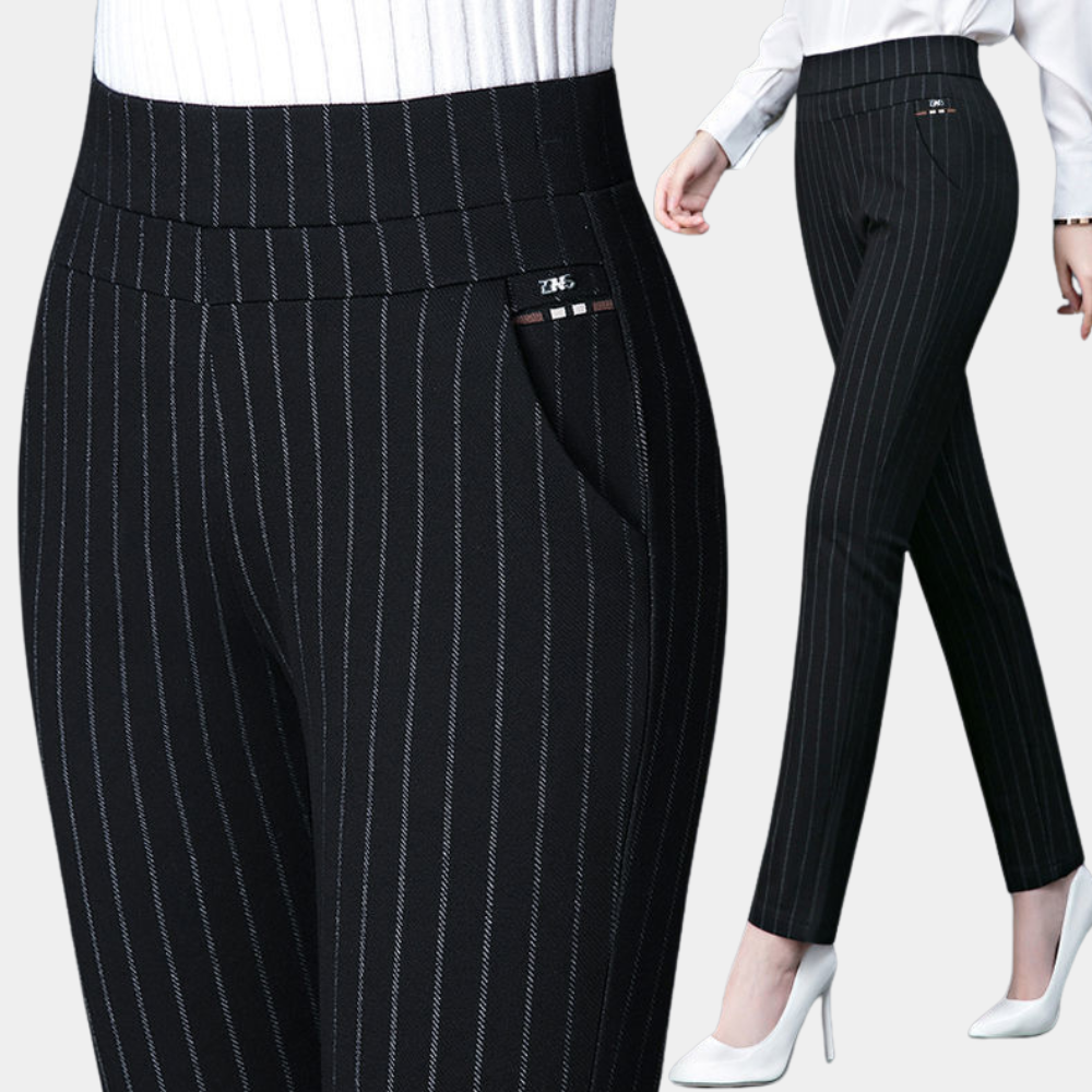 Margot - Stretch broek met hoge taille voor de zomer